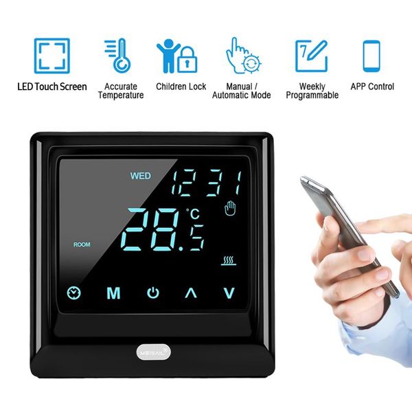 smart home control wi-fi thermostat 16a digital temperature controller app remote weekly programmable electric underfloor heating
smart home control wi-fi thermostat 16a digital temperature controller app remote weekly programmable electric underfloor heating