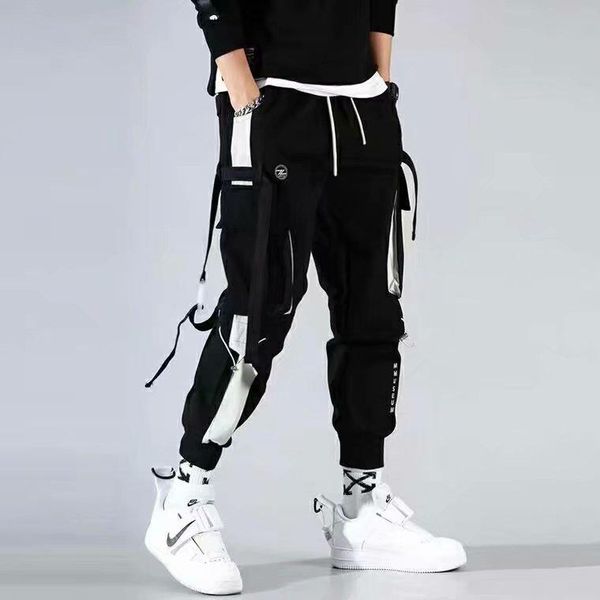 men's casual pants 2021 hip-hop jogger black harem overalls multi-pocket ribbon sports streetwear
men's casual pants 2021 hip-hop jogger black harem overalls multi-pocket ribbon sports streetwear