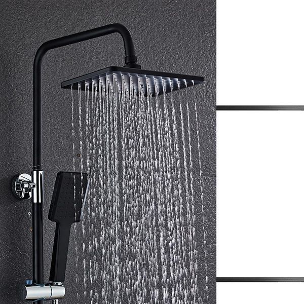 bathroom shower sets european style black set, copper alloy wall-mounted and cold mixed water faucet, rain awning set
bathroom shower sets european style black set, copper alloy wall-mounted and cold mixed water faucet, rain awning set