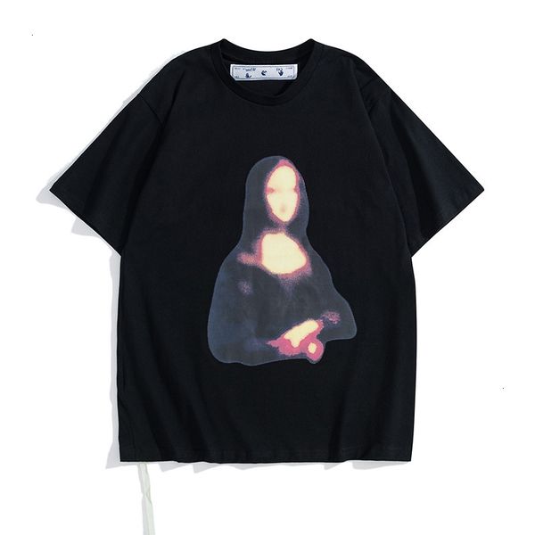 / summer 2021 new spring off fuzzy mona lisa portrait round neck pullover short sleeve batch, White;black
/ summer 2021 new spring off fuzzy mona lisa portrait round neck pullover short sleeve batch, White;black
