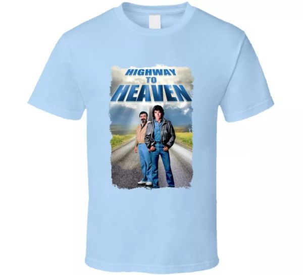 highway to heaven michael landon tv fan t shirt, White;black
highway to heaven michael landon tv fan t shirt, White;black