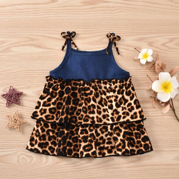 girl's dresses baby sleeveless dress, leopard print with denim stitching, ruffle decoration summer clothing, Red;yellow
girl's dresses baby sleeveless dress, leopard print with denim stitching, ruffle decoration summer clothing, Red;yellow