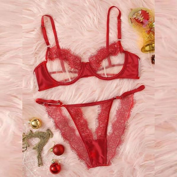 bras sets fashion women lingerie corset lace underwire seamless racy muslin transparent bra set sleepwear underwear +briefs, Red;black
bras sets fashion women lingerie corset lace underwire seamless racy muslin transparent bra set sleepwear underwear +briefs, Red;black