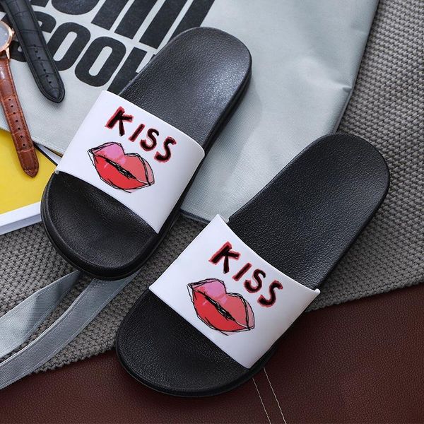 slippers kiss lips pattern 2021 female summer fashion simple leisure open toe flip flops outdoor beach slides sandals, Black
slippers kiss lips pattern 2021 female summer fashion simple leisure open toe flip flops outdoor beach slides sandals, Black