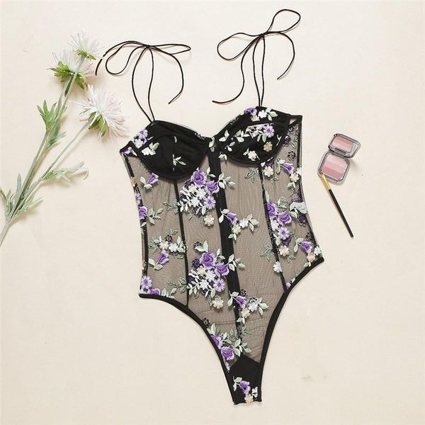 women's jumpsuits & rompers floral embroidery mesh bodysuit tie up straps backless women zipper club black skinny bodysuits, Black;white
women's jumpsuits & rompers floral embroidery mesh bodysuit tie up straps backless women zipper club black skinny bodysuits, Black;white
