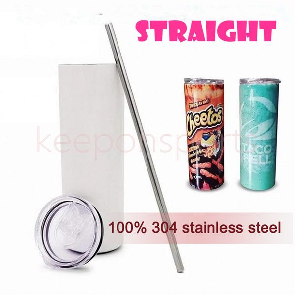 us stock 20oz sublimation straight tumblers with straw 100% 304 stainless steel water bottles double insulated cups mugs
us stock 20oz sublimation straight tumblers with straw 100% 304 stainless steel water bottles double insulated cups mugs
