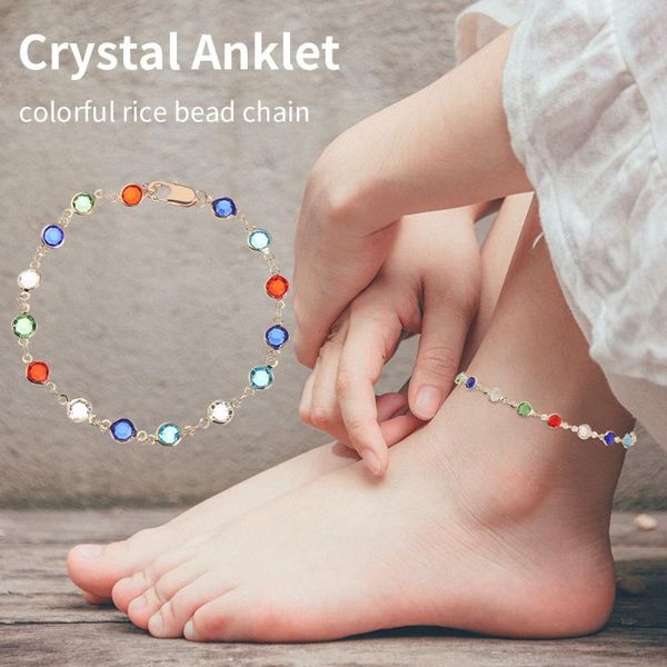 anklets simple jewelry ladies gifts pendants rainbow color ethnic style crystal anklet foot chain, Red;blue
anklets simple jewelry ladies gifts pendants rainbow color ethnic style crystal anklet foot chain, Red;blue