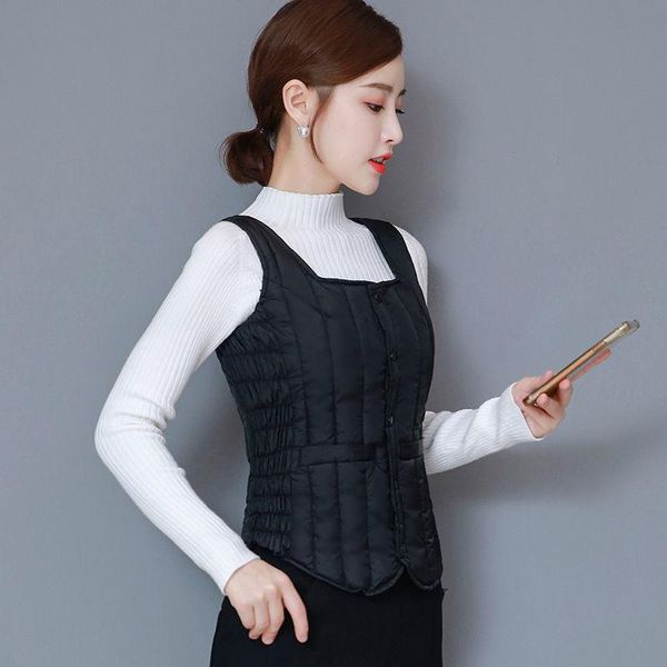 women's vests women vest winter sleeveless waistcoat warm down cotton jacket black/multicolor elegant korean short, Black;white
women's vests women vest winter sleeveless waistcoat warm down cotton jacket black/multicolor elegant korean short, Black;white