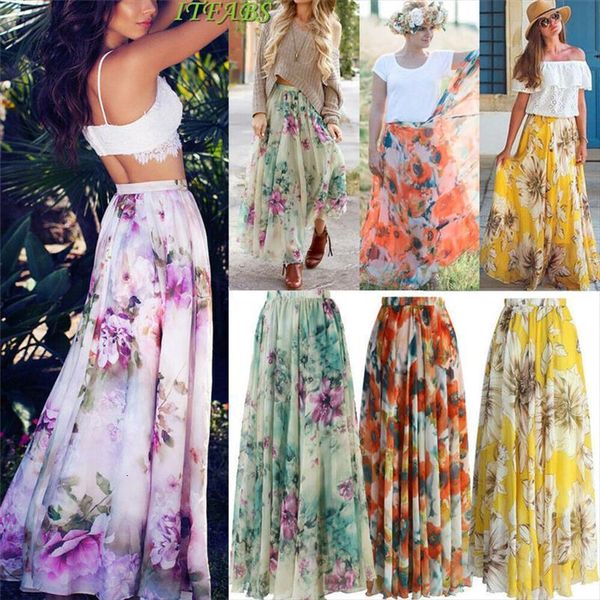 summer floral jersey gypsy women skirt long maxi full pretty beach sundress dropshipping, Black
summer floral jersey gypsy women skirt long maxi full pretty beach sundress dropshipping, Black