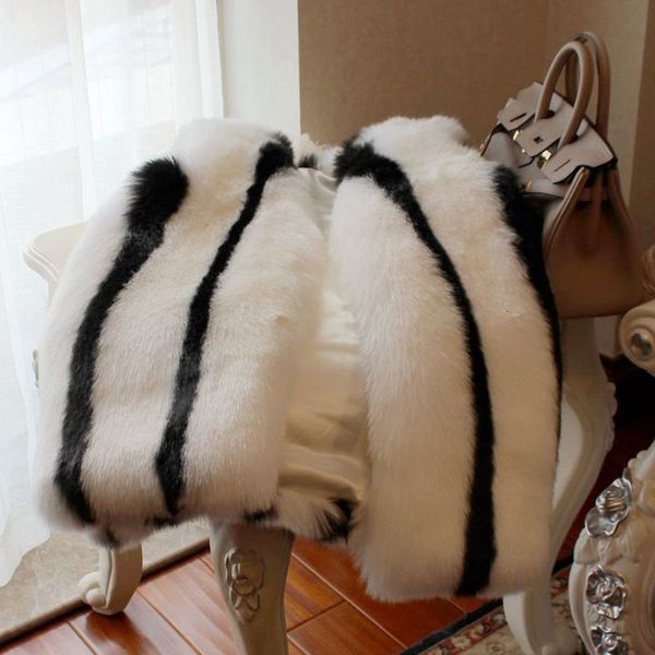 blends autumn winter women elegant white black striped faux vests sleeveless fake fur jackets v-neck waistcoats a298
blends autumn winter women elegant white black striped faux vests sleeveless fake fur jackets v-neck waistcoats a298
