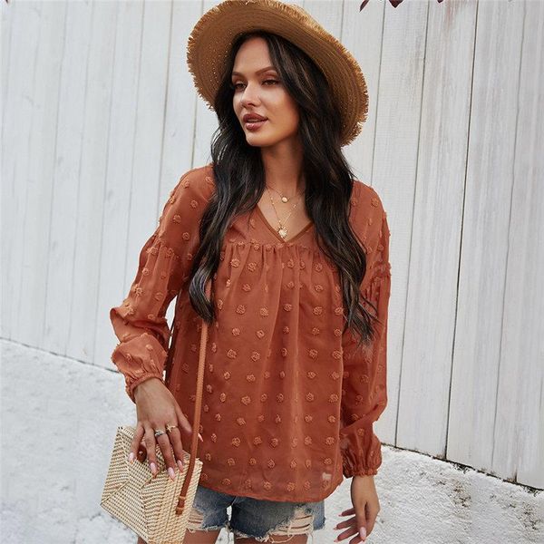women's blouses & shirts 2021 spring summer chiffon blouse fashion v neck full sleeve pullover shirt casual loose solid color, White
women's blouses & shirts 2021 spring summer chiffon blouse fashion v neck full sleeve pullover shirt casual loose solid color, White