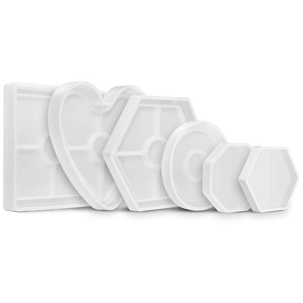 table runner diy silicone mold 6pcs resin molds square hexagon circle octagon heart for concrete cement home decor
table runner diy silicone mold 6pcs resin molds square hexagon circle octagon heart for concrete cement home decor