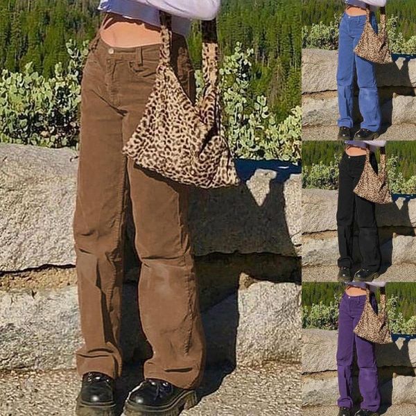high waist corduroy pants womens casual solid low rise pockets loose long trousers female streetwear straight 2021 women's & capris, Black;white
high waist corduroy pants womens casual solid low rise pockets loose long trousers female streetwear straight 2021 women's & capris, Black;white