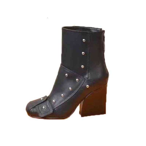 martin boots rivet woman cowhide zipper metal buckle designer ankle boot 100% leather lady high heels fashion autumn winter thick heel women, Black
martin boots rivet woman cowhide zipper metal buckle designer ankle boot 100% leather lady high heels fashion autumn winter thick heel women, Black