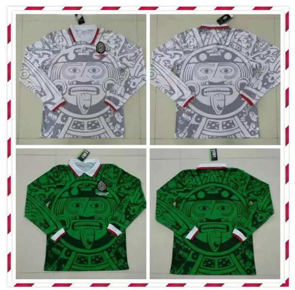 1998 retro edition mexico soccer jersey long sleeve short world cup shirt blanco hernandez football uniforms, Black;yellow
1998 retro edition mexico soccer jersey long sleeve short world cup shirt blanco hernandez football uniforms, Black;yellow