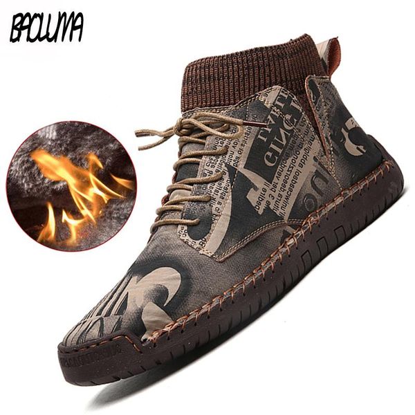 boots winter men's shoes high-quality suede men plush warm snow outdoor for brand zapatillas de deporte, Black
boots winter men's shoes high-quality suede men plush warm snow outdoor for brand zapatillas de deporte, Black