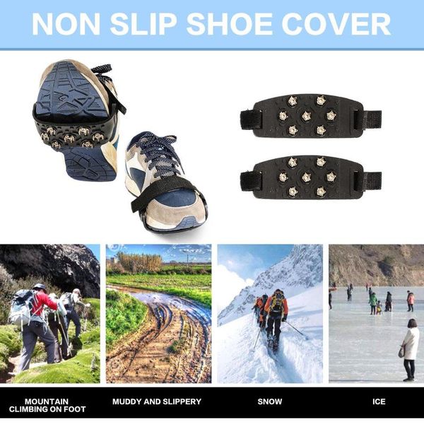 cords, slings and webbing 1pair 7 tooth anti-skid ice gripper spike winter climbing anti-slip snow spikes grips cleats over shoes covers cra
cords, slings and webbing 1pair 7 tooth anti-skid ice gripper spike winter climbing anti-slip snow spikes grips cleats over shoes covers cra