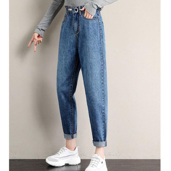 women's jeans harem 2021 autumn woman high waist loose plus size blue grey pocket ankle-length denim pant s-2xl
women's jeans harem 2021 autumn woman high waist loose plus size blue grey pocket ankle-length denim pant s-2xl