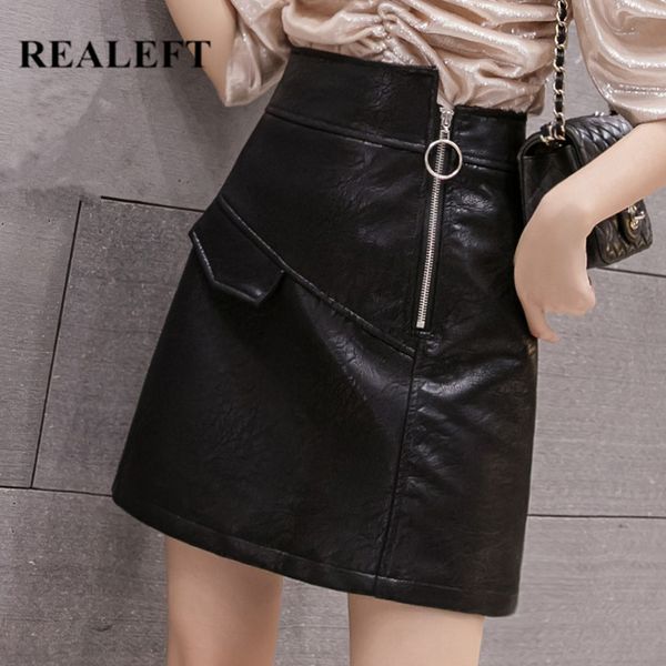 autumn winter women's pu leather a-line skirts zipper high waist wrap office short skater 210428, Black
autumn winter women's pu leather a-line skirts zipper high waist wrap office short skater 210428, Black