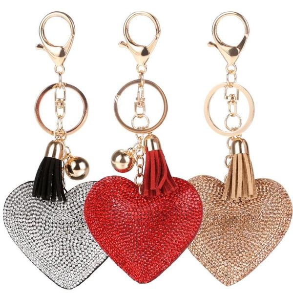 keychains crystal rhinestone heat shape keychain keyring tassel gold car key chain ring women bag pendant decoration charm jewelry, Silver
keychains crystal rhinestone heat shape keychain keyring tassel gold car key chain ring women bag pendant decoration charm jewelry, Silver