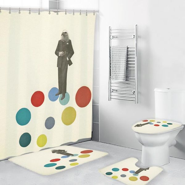 bathroom animal art shower curtain set waterproof anti-slip mat 4 piece decoration toilet cover bath mats
bathroom animal art shower curtain set waterproof anti-slip mat 4 piece decoration toilet cover bath mats