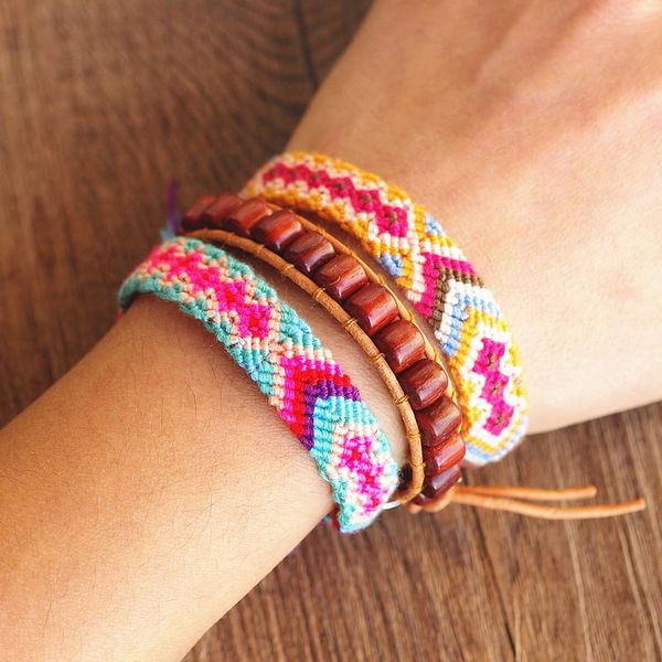 charm bracelets 3pcs/set fashion handmade jewelry red wood beaded charms bracelet bangle bohemia leather set for women boho party gift, Golden;silver
charm bracelets 3pcs/set fashion handmade jewelry red wood beaded charms bracelet bangle bohemia leather set for women boho party gift, Golden;silver
