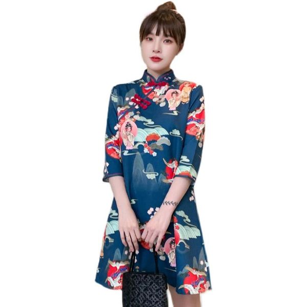 ethnic clothing 2021 plus size -4xl navy casual party fashion modern cheongsam dress women short sleeve qipao traditional chinese clothes, Red
ethnic clothing 2021 plus size -4xl navy casual party fashion modern cheongsam dress women short sleeve qipao traditional chinese clothes, Red