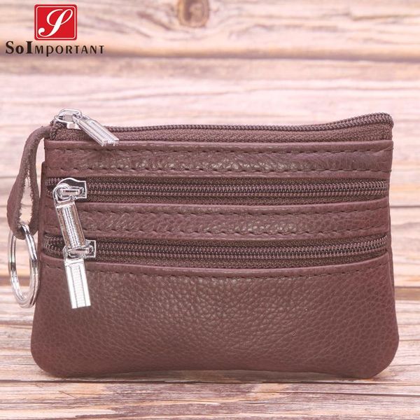 genuine leather women men zipper wallets coin purses female small money bags mini pouch pocket card holder with key metal ring, Red;black
genuine leather women men zipper wallets coin purses female small money bags mini pouch pocket card holder with key metal ring, Red;black