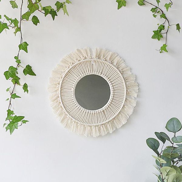 macrame mirror wall stickers round boho home decor for living room dorm bathroom decoration mirrors1
macrame mirror wall stickers round boho home decor for living room dorm bathroom decoration mirrors1