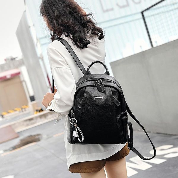 backpack women's bag fashion small leisure large capacity litchi pattern solid color trend
backpack women's bag fashion small leisure large capacity litchi pattern solid color trend