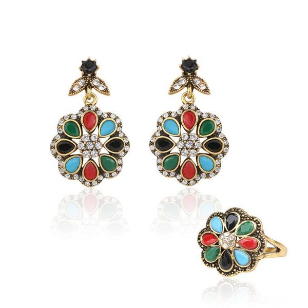 earrings & necklace luxury 2021 india jewelry set and rings for women colorful petal christmas gift of love, Silver
earrings & necklace luxury 2021 india jewelry set and rings for women colorful petal christmas gift of love, Silver