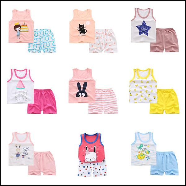 2 pieces children girl clothing sets 1 to 5 years cotton cute cartoon shorts sleeveless vest kids casual clothes, White
2 pieces children girl clothing sets 1 to 5 years cotton cute cartoon shorts sleeveless vest kids casual clothes, White