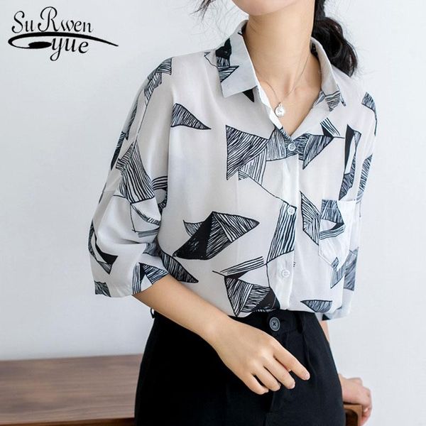 women's blouses & shirts blusas mujer de moda 2021ladies chiffon blouse shorts button v-neck geometric womens and female 5252 50, White
women's blouses & shirts blusas mujer de moda 2021ladies chiffon blouse shorts button v-neck geometric womens and female 5252 50, White