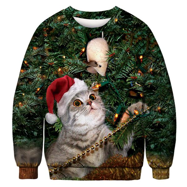men's pullover sweatshirt cat graphic ugly christmas round neck party daily 3d print party hoodies long sleeve green, Black
men's pullover sweatshirt cat graphic ugly christmas round neck party daily 3d print party hoodies long sleeve green, Black