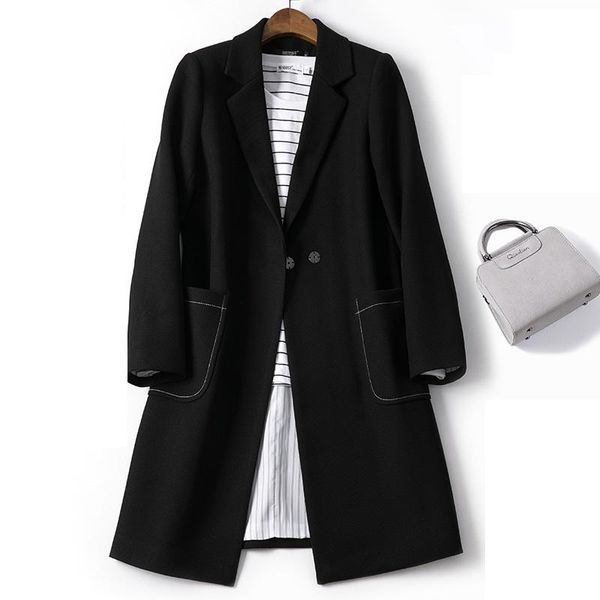 women's trench coats spring black coat for women 2021 autumn casual loose suit female wild long windbreakers fashion, Tan;black
women's trench coats spring black coat for women 2021 autumn casual loose suit female wild long windbreakers fashion, Tan;black