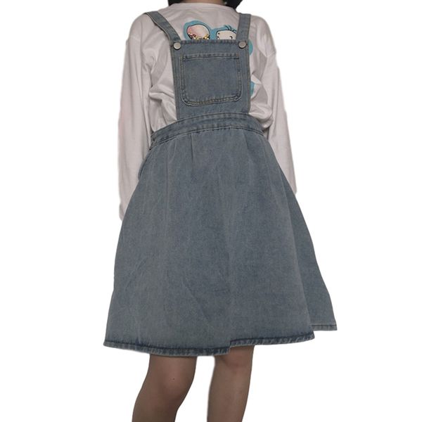 korean fashion style women jeans adjustable-strap high waist mini denim overalls vintage casual suspender skirt, Black
korean fashion style women jeans adjustable-strap high waist mini denim overalls vintage casual suspender skirt, Black