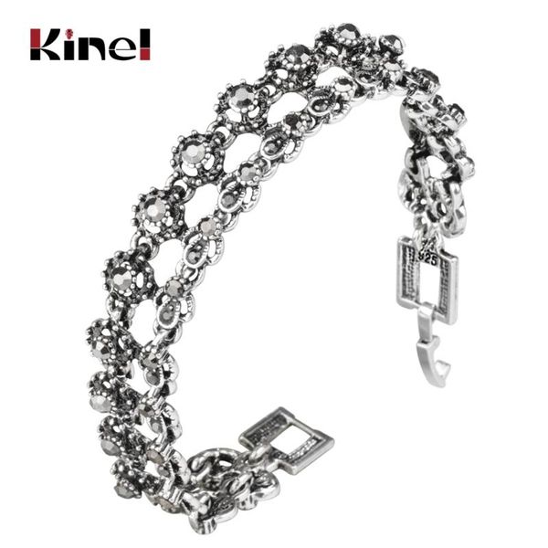 link, chain kinel charm bright black crystal bracelet for women antique silver color punk geometric metal link bracelets vintage jewelry
link, chain kinel charm bright black crystal bracelet for women antique silver color punk geometric metal link bracelets vintage jewelry