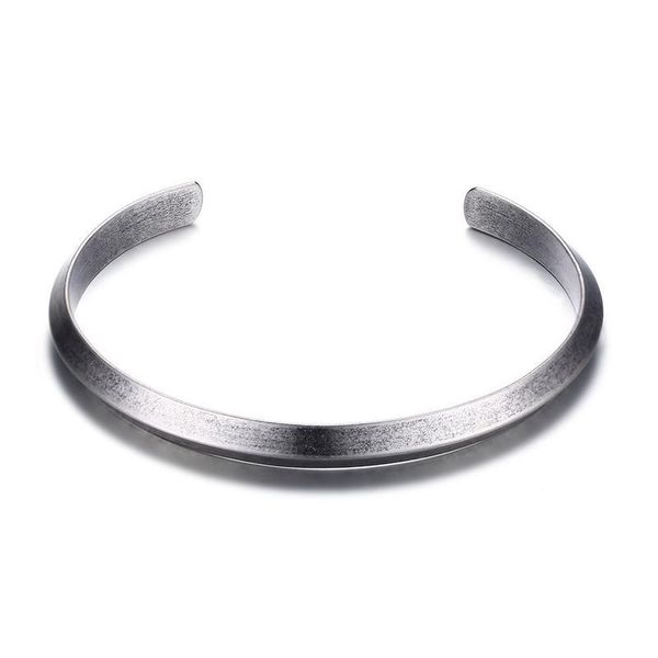 bangle stainless steel european and american antique open smooth titanium simple atmosphere lettering bracelet for couple, Black
bangle stainless steel european and american antique open smooth titanium simple atmosphere lettering bracelet for couple, Black