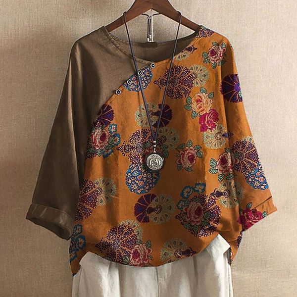 women's blouses & shirts plus size fashion floral print linen blouse shirt o-neck tee casual autumn ladies female women long sleeve bl, White
women's blouses & shirts plus size fashion floral print linen blouse shirt o-neck tee casual autumn ladies female women long sleeve bl, White