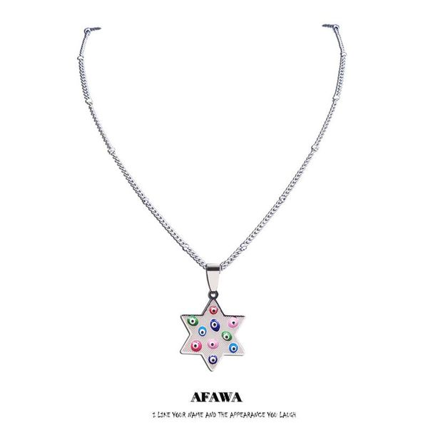 pendant necklaces judaism hexagram stainless steel islam colorful turkey eye necklace silver color muslim jewelry n5230s01
pendant necklaces judaism hexagram stainless steel islam colorful turkey eye necklace silver color muslim jewelry n5230s01