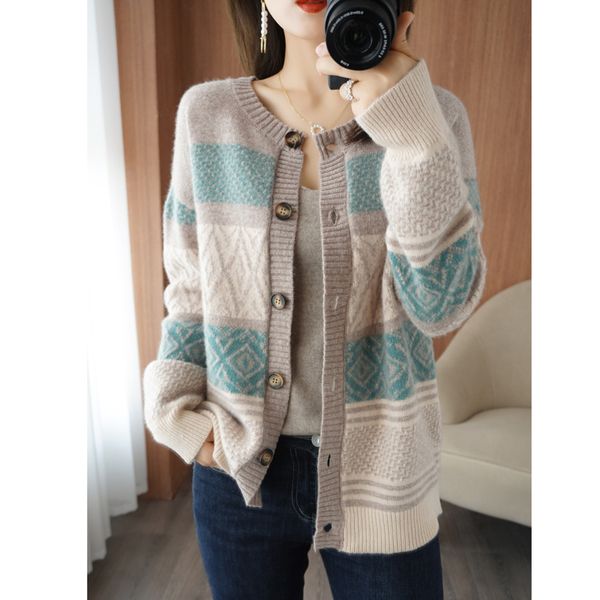 women's sweaters cardigan winter, retro knitted jacket style, casual loose sweater, wholesale hn4w, White;black
women's sweaters cardigan winter, retro knitted jacket style, casual loose sweater, wholesale hn4w, White;black