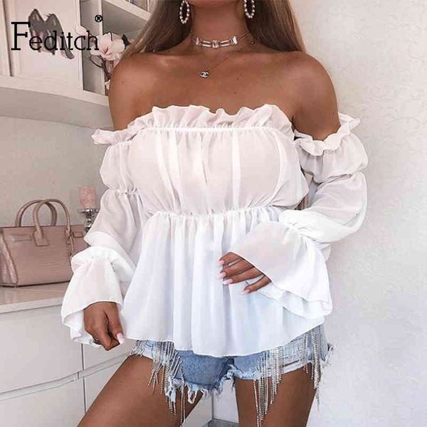 women's blouses & shirts feditch fashion women strapless white crop ruffles off shoulder tank elegant long sleeve party club female str
women's blouses & shirts feditch fashion women strapless white crop ruffles off shoulder tank elegant long sleeve party club female str