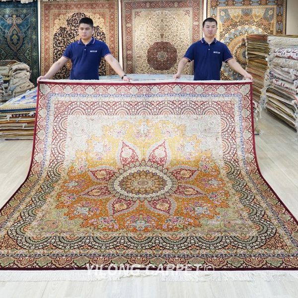 carpets yilong 8'x8' handmade silk persian style rug exquisite square luxurious carpet (tj066a)
carpets yilong 8'x8' handmade silk persian style rug exquisite square luxurious carpet (tj066a)