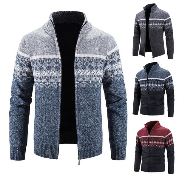 men's sweaters sweater coat jacket autumn winter thick warm zipper plaid wool cardigan jumpers fleece men outerwear, White;black
men's sweaters sweater coat jacket autumn winter thick warm zipper plaid wool cardigan jumpers fleece men outerwear, White;black