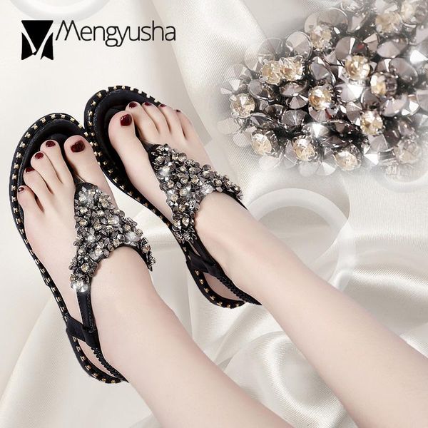 bling thong sandals women crystal beading gladiator sandalias mujer 2021 glitter beach shoes woman rivets flip flops c496, Black
bling thong sandals women crystal beading gladiator sandalias mujer 2021 glitter beach shoes woman rivets flip flops c496, Black