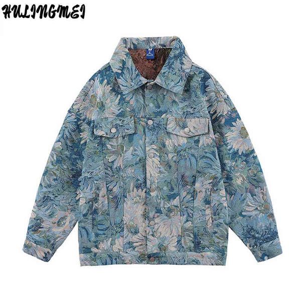hlm-2021 spring and autumn, men's retro denim casual jacquard et, japane oil painting flowers, lovers loose, Black
hlm-2021 spring and autumn, men's retro denim casual jacquard et, japane oil painting flowers, lovers loose, Black