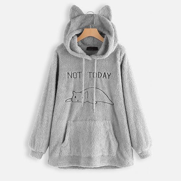 women's hoodies & sweatshirts oversize fleece hoodie with cat ears women autumn winter pullover double-sided plush embroidery hooded sw, Black
women's hoodies & sweatshirts oversize fleece hoodie with cat ears women autumn winter pullover double-sided plush embroidery hooded sw, Black