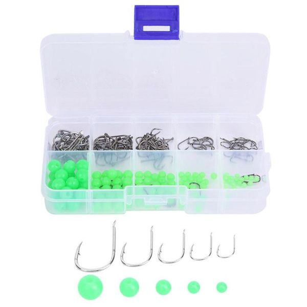 pcs non-slip luminous beads + fishing hooks with plastic storage box for saltwater freshwat accessories
pcs non-slip luminous beads + fishing hooks with plastic storage box for saltwater freshwat accessories