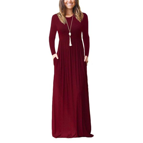 arrival 2021 women autumn long sleeve casual dress party o-neck streetwear robe loose maxi vestidos dresses, Black;gray
arrival 2021 women autumn long sleeve casual dress party o-neck streetwear robe loose maxi vestidos dresses, Black;gray