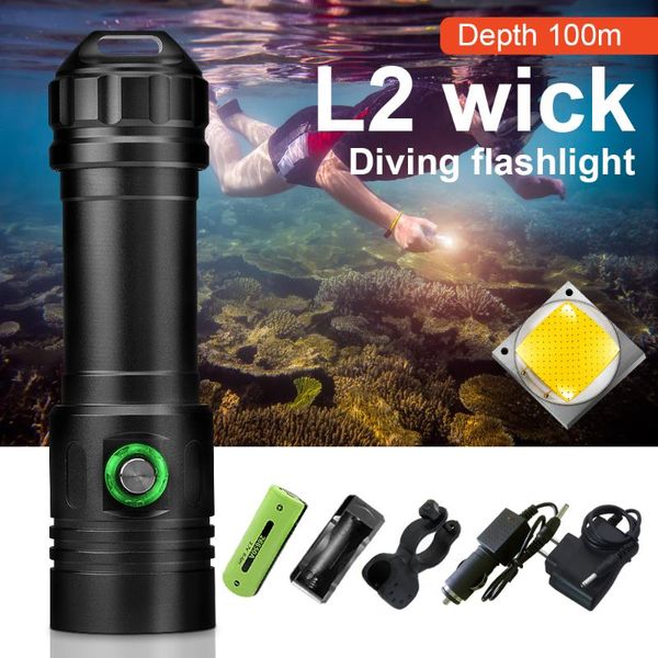 100m underwater flashlights lamp scuba led torch rechargeable 26650or18650 battery cree xm l2 waterproof 5000 lumens torches
100m underwater flashlights lamp scuba led torch rechargeable 26650or18650 battery cree xm l2 waterproof 5000 lumens torches